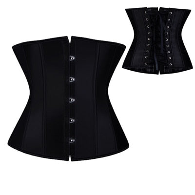 Women Sexy Corsets And Bustiers Mesh Hollow Out Steampunk Corset Belly  Slimming Sheath Sexy Lingerie Corsage Bodice Straitjacket Plus Size